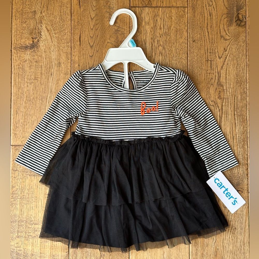 NEW Carter’s Baby Halloween Tutu Jersey Dress size 6 months